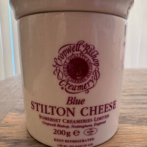 Cropwell Bishop Creamery  Crock with Red Design